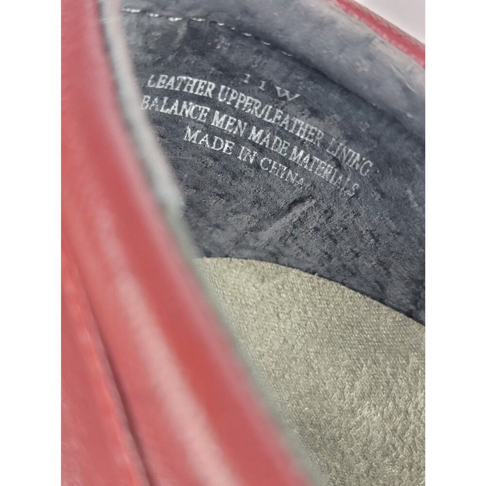 FootSmart Stretchables Stretchy Burgundy Comfort Leather Slip-Ons Women's Sz 11W - Picture 10 of 10